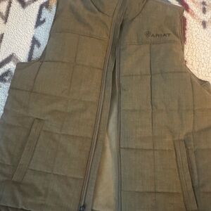 Ariat Khaki Quilted Vest